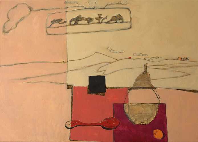 Vie suspendue II-50x70 - huile sur toile